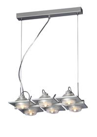 M40002  Ull Rectangular Pendant 6 Light